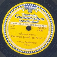 Deutsche Grammophon : Aeschbacher - Brahms Rhapsodies